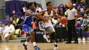 PHOTO/CHIP DILLARD The Goshen High School boys basketball team defeated Highland Home 78-30 Friday night.