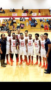 submitted Photo The Charles Henderson Lady Trojans pose with trophy after defeating Eufaula 46-36 to claim the Northview High School basketball tournament championship on Saturday. 