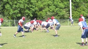 Photo/mike Hensley The Pike Patriots are holding their 2016 spring practice in hopes of improving and increasing their experience before the start of next football season. 