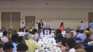 Photo/mike hensley Charles Henderson High School honored their athletes during their Spring Banquet on Tuesday night. Members of the Tennis, soccer, Track and Field, soccer, archery, Baseball, softball and golf teams were all recognized at the Troy Recreation Center.  
