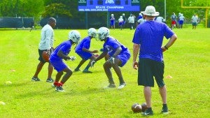 Photo/mike hensley The Pike County Bulldogs lost 13 seniors from their 2015 roster. With spring practice now under way the Bulldogs hope to whip their young roster into shape in advance of the 2016 season. 