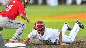 Photo/joey meredith The Trojans and Jaguars met on Thursday night in game one of what will be the final series of the regular season. The in-state rivals battled through nine of innings of play and had to go into extra innings before the Jaguars broke through to win it in the tenth inning. 