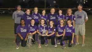 Messenger Photo/dan smith The Troy Belles defeated Eufaula 12-1 on Tuesday night to advance to the State Tournament in Greenville.