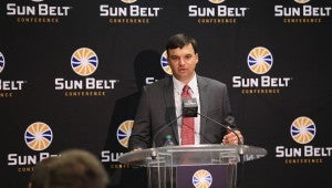 Submitted Photo The Troy Trojans attended the 2016 Sun Belt Media Day in New Orleans on Monday. The Trojans hope to build off last season in which they finished 4-8. Troy will open up the season on September 3 against Austin Peay. 