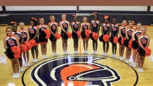 submitted Photo Charles Henderson Middle School has announced the 2016 members of the cheerleading squad. From left to right: Emma Earles, Dakota Berry, Hannah Broadway, Jacara Allen, Kassidy Mizell, Kaylee Mizell, Mary Britton Hicks, Haylee Carter (co-captain), Micah Watson (co-captain), Kennedy Williams, A’kyra Hobdy, Iyanna McLendon, Laney Kelley, Allie Scarborough, Gracie Sneed and Sarah Madison Davis.