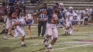 Photo/jonah enfinger The Charles Henderson Trojans defeated the Rehobeth Rebels 28-0 on Legacy night. A night where the Trojans honored Charles Henderson alumni.