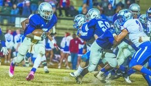 Messenger Photo/jonah enfinger The Pike County Bulldogs won a back-and-forth football game Friday night against American Christain 27-22. With the win the Bulldogs will travel to take on Bayside next Friday night.