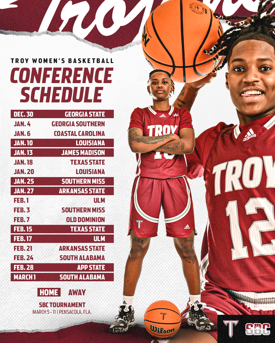 Troy Women’s Basketball announces 23-24 conference schedule - The Troy ...