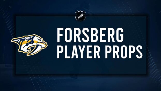 Filip Forsberg Player Prop Bets for the Predators vs. Stars Game - October 10