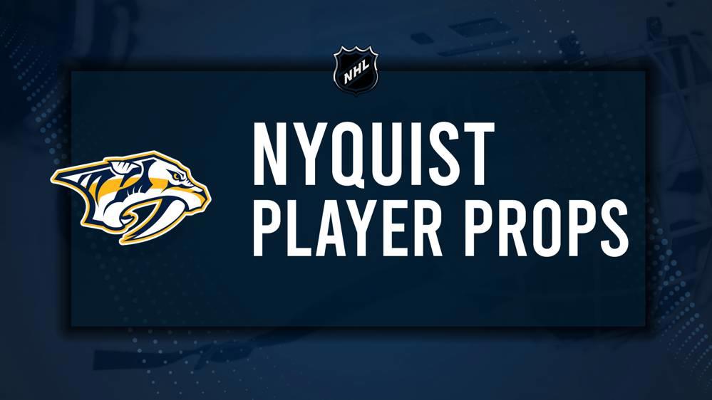 Gustav Nyquist Player Prop Bets for the Predators vs. Bruins Game - October 22