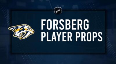 Filip Forsberg Player Prop Bets for the Predators vs. Wild Game - November 30