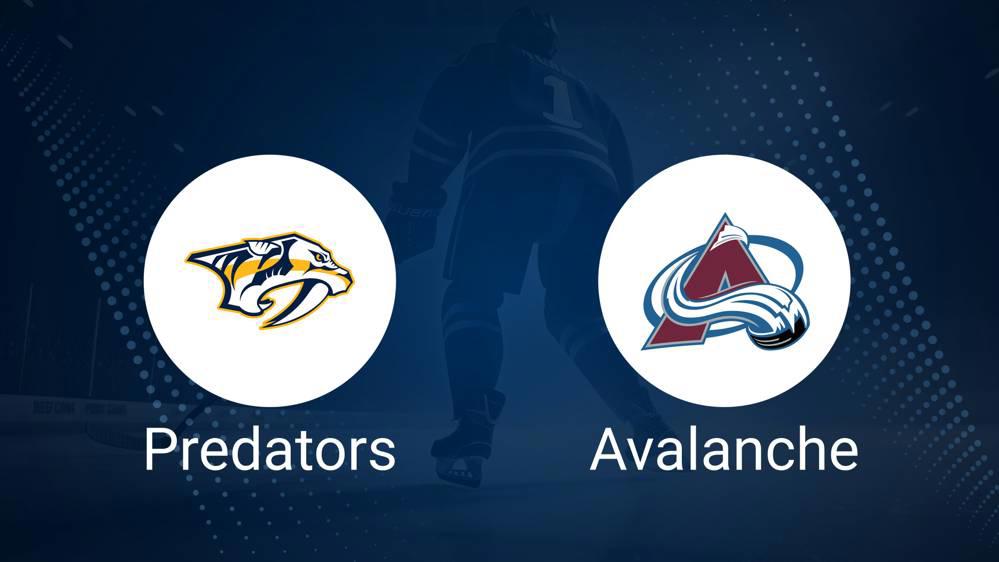 Predators vs. Avalanche Injury Report Today - November 2