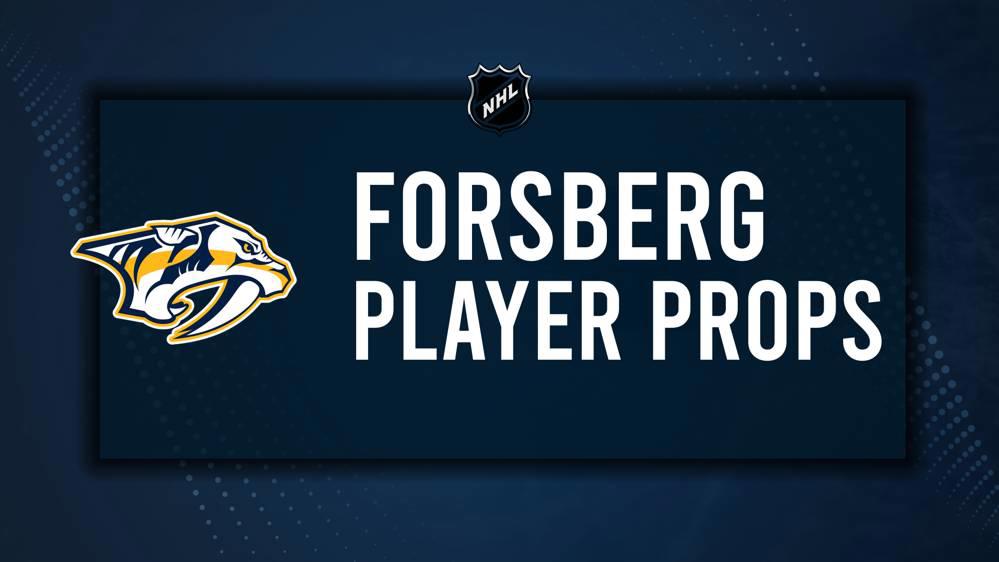 Filip Forsberg Player Prop Bets for the Predators vs. Canadiens Game - December 5