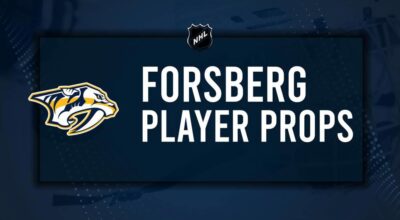 Filip Forsberg Player Prop Bets for the Predators vs. Flames Game - December 10